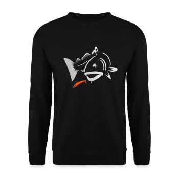 Cod fishing - Unisex Sweatshirt - black - Front - Alina (178cm) & Michal (187cm)