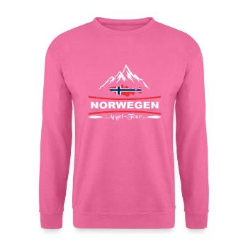 Pêche en Norvège - Sweat-shirt Unisexe - rose - Devant