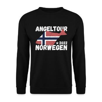 Angeltour Norwegen 2022 - Unisex Pullover - Schwarz - Vorne - Alina (178cm) & Michal (187cm)