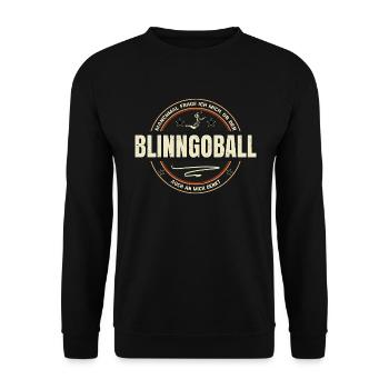 Blinngoball Spielen - Unisex Pullover - Schwarz - Vorne - Alina (178cm) & Michal (187cm)