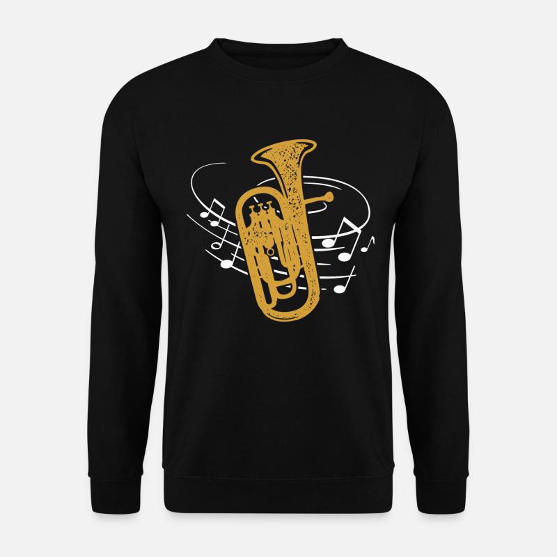 Euphonium Noten Euphonist Blasmusik Musiker - Unisex Pullover - Schwarz