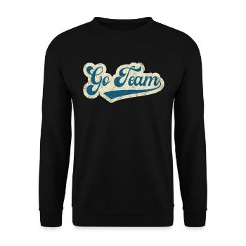 Go Team - Unisex Sweatshirt - black - Front - Alina (178cm) & Michal (187cm)