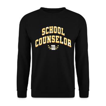 Schulbehörde Schulberater - Unisex Pullover - Schwarz - Vorne - Alina (178cm) & Michal (187cm)
