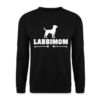 Labrador - Unisex Pullover - Schwarz - Vorne - Alina (178cm) & Michal (187cm)