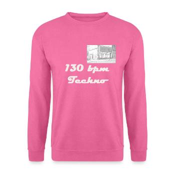 130bpm Techno Coffre-fort - Sweat-shirt Unisexe - rose - Devant