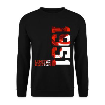 75TH BIRTHDAY 75TH ANNIVERSARY LIMITED EDITION 1951 - Unisex Sweatshirt - black - Front - Alina (178cm) & Michal (187cm)