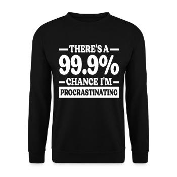 Flemme Flemmard Humour Sarcastique - Sweat-shirt Unisexe - noir - Devant - Alina (178cm) & Michal (187cm)