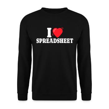 Likes Insurance Actuary Spreadsheets - Unisex Sweatshirt - black - Front - Alina (178cm) & Michal (187cm)