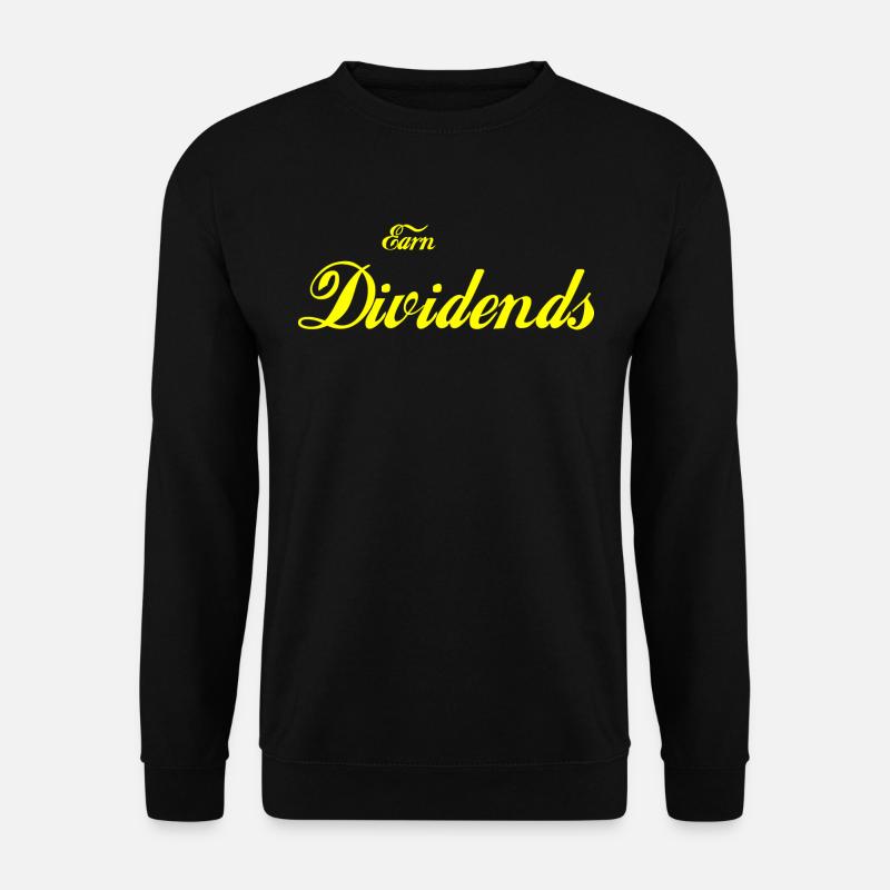 Earn Dividends (dividendes) jaune - Sweat-shirt Unisexe - noir