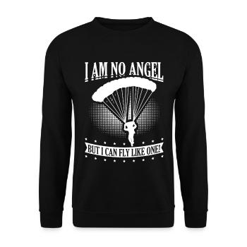 Parachutist Paragliding Parachuting Parachute Poison - Unisex Sweatshirt - black - Front - Alina (178cm) & Michal (187cm)