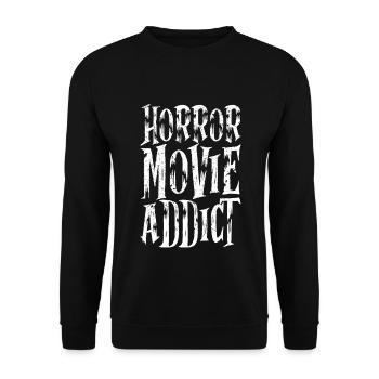 Accro au film d'horreur - Sweat-shirt Unisexe - noir - Devant - Alina (178cm) & Michal (187cm)