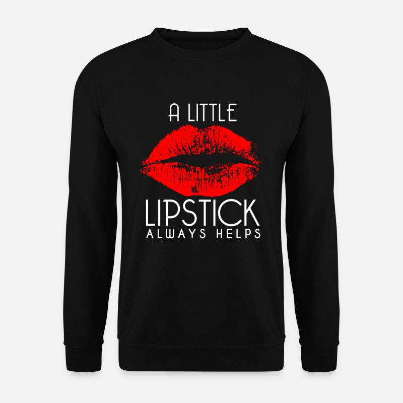 Lipstick Lipstick - Unisex Pullover - Schwarz