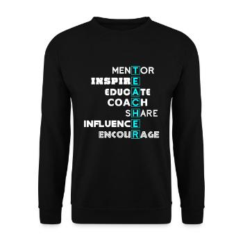 Teacher Teacher Teacher - Unisex Pullover - Schwarz - Vorne - Alina (178cm) & Michal (187cm)