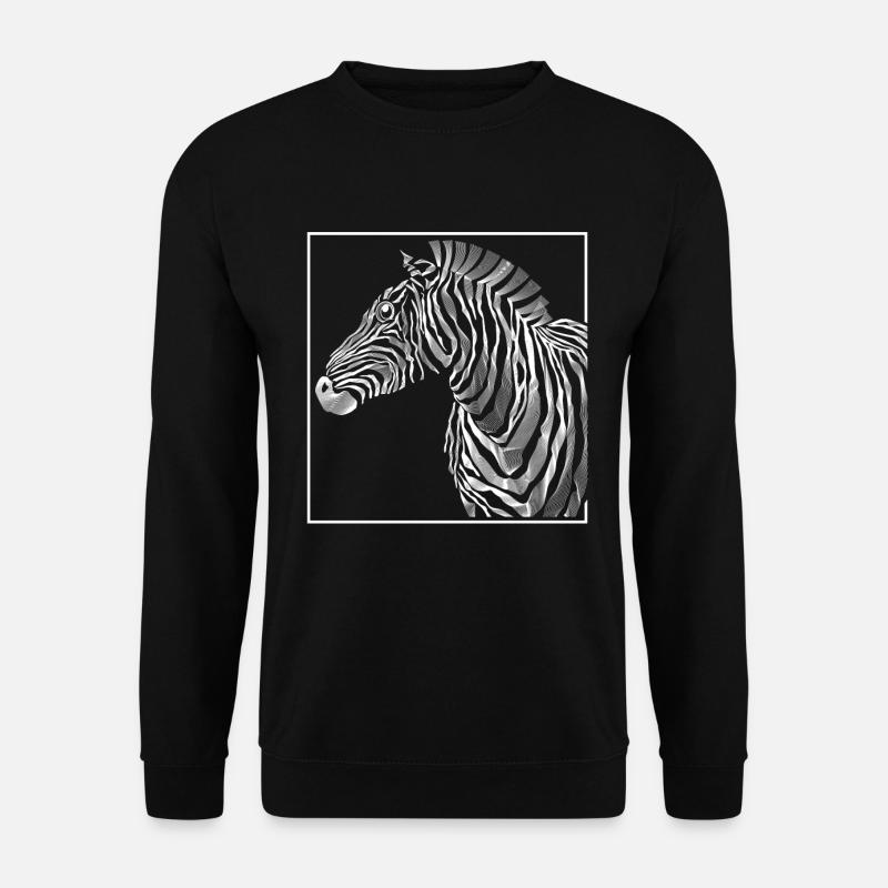 Zebra Zebra Zebra - Unisex Pullover - Schwarz