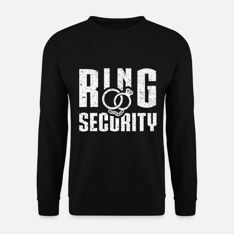 Ring Security Wedding Ring - Unisex Sweatshirt - black