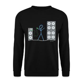 Écoutez des chiffres de musique, des sons de haut-parleur - Sweat-shirt Unisexe - noir - Devant - Alina (178cm) & Michal (187cm)