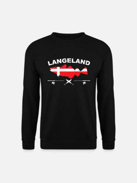 Langeland fishing Denmark cod - Unisex Sweatshirt - black