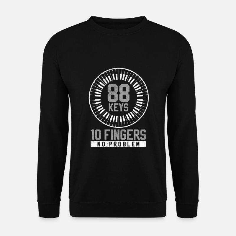 piano - Sweat-shirt Unisexe - noir
