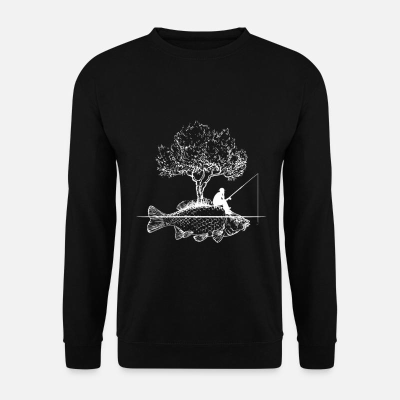 Angeln - Unisex Pullover - Schwarz