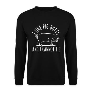 Bacon - viande de cochon cuisson cook cadeau - Sweat-shirt Unisexe - noir - Devant - Alina (178cm) & Michal (187cm)