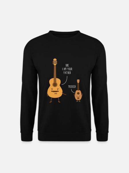 Gitarre Ukulele - Ich Bin Dein Vater Lustig - Unisex Pullover - Schwarz
