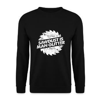 Carpenter joiner gift - Unisex Sweatshirt - black - Front - Alina (178cm) & Michal (187cm)