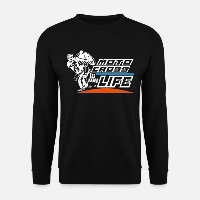 motocross is my life - Unisex Pullover - Schwarz