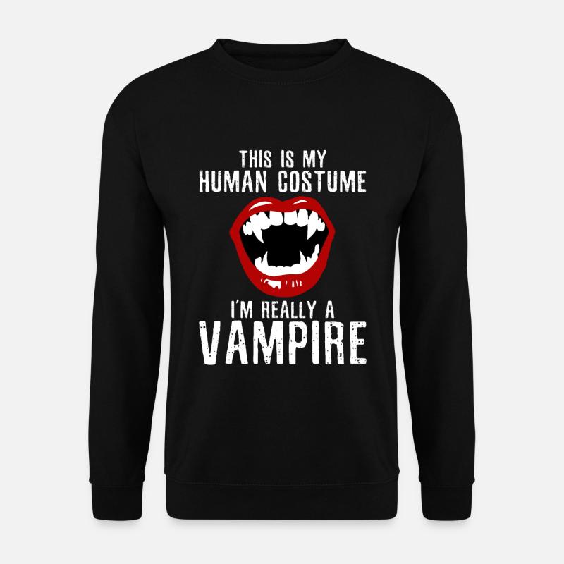 Vampir Halloween - Unisex Pullover - Schwarz
