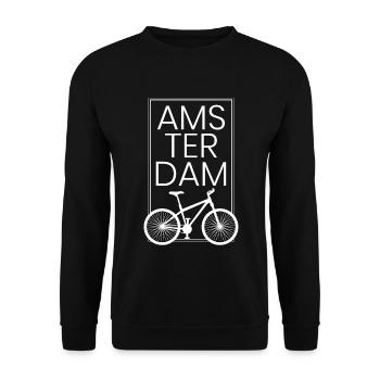 Amsterdam - Sweat-shirt Unisexe - noir - Devant - Alina (178cm) & Michal (187cm)