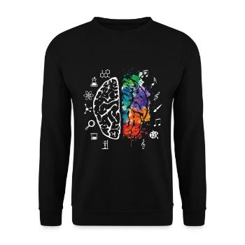 Kunst & Wissenschaft - Unisex Pullover - Schwarz - Vorne - Alina (178cm) & Michal (187cm)