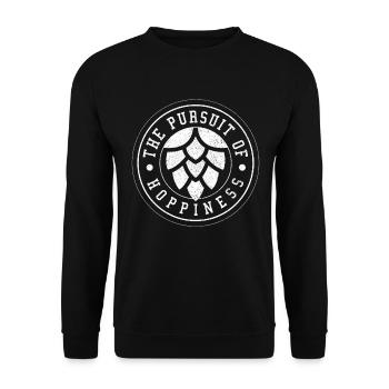 The Pursuit Of Hoppiness – Craft Beer Hops Beer - Unisex Sweatshirt - black - Front - Alina (178cm) & Michal (187cm)