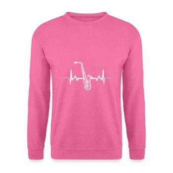 Saxophon - Unisex Pullover - Pink - Vorne