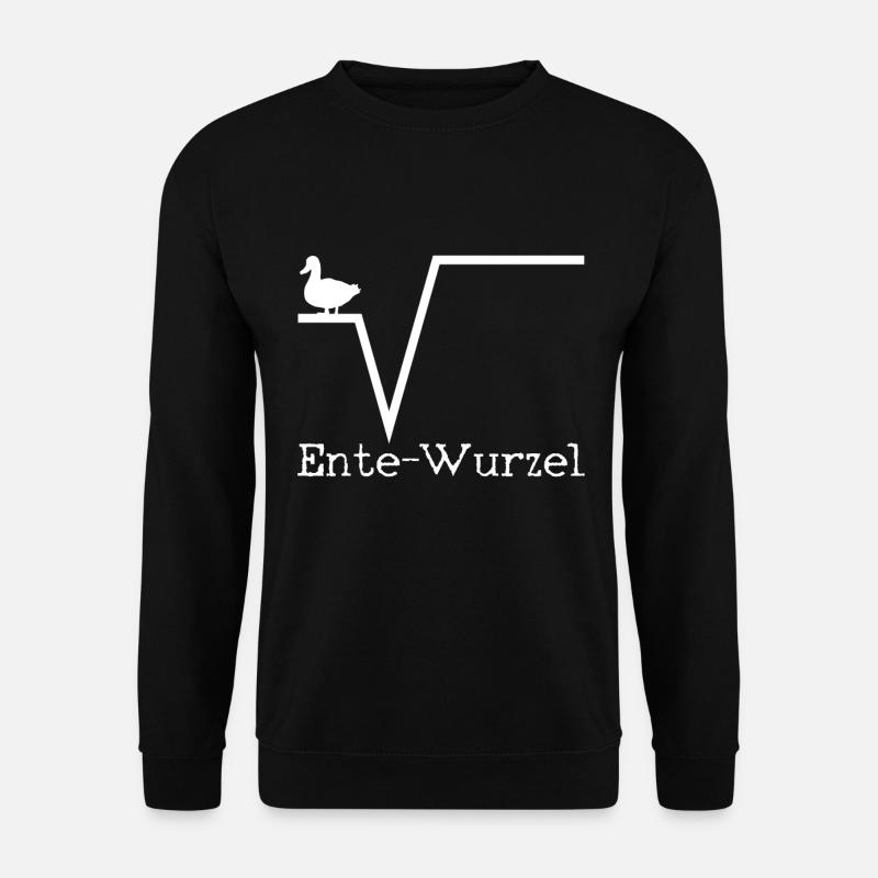 Ente Wurzel - Mathematik Mathe Nerd Geschenk - Unisex Pullover - Schwarz
