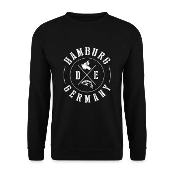 Hambourg - Sweat-shirt Unisexe - noir - Devant - Alina (178cm) & Michal (187cm)