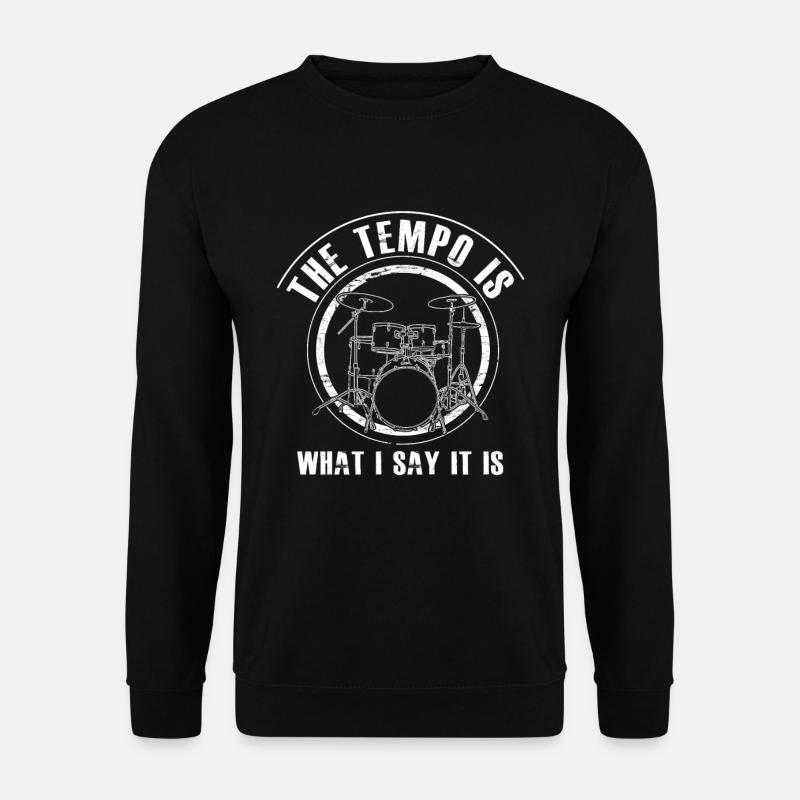 Drummer - Schlagzeug Schlagzeuger Geschenk - Unisex Pullover - Schwarz
