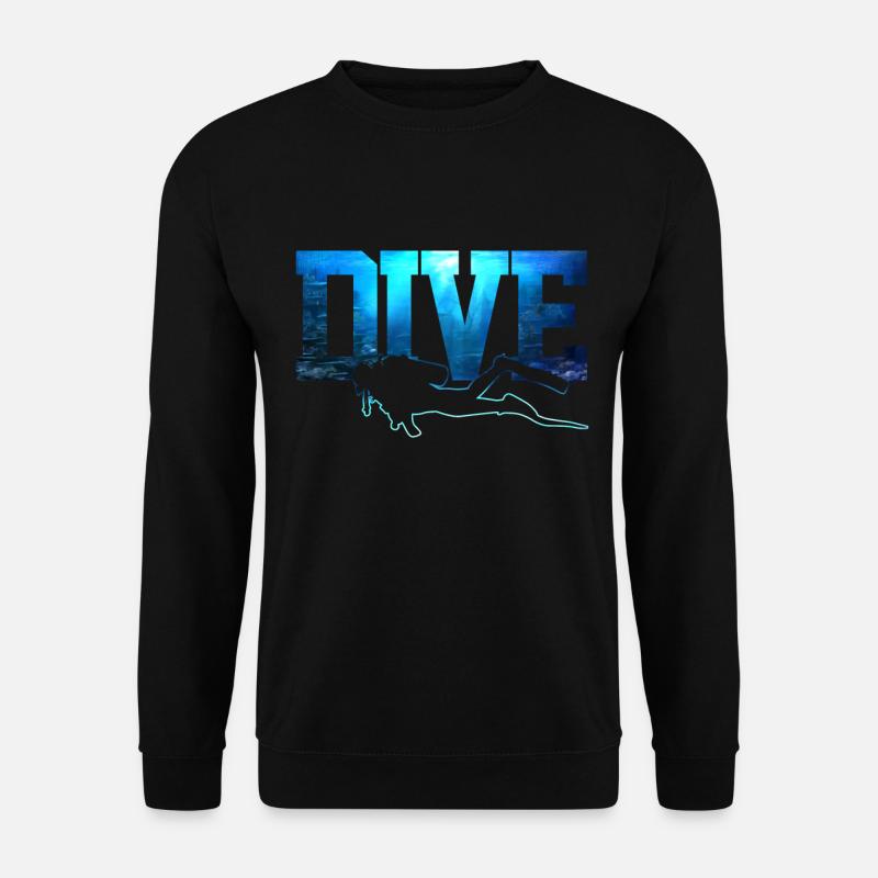 Dive - Diving Diver Gift - Sweat-shirt Unisexe - noir