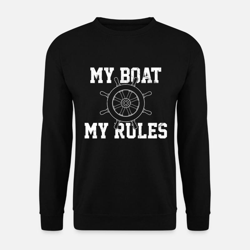 Mein Boot Meine Regeln - Captain Kapitän - Unisex Pullover - Schwarz