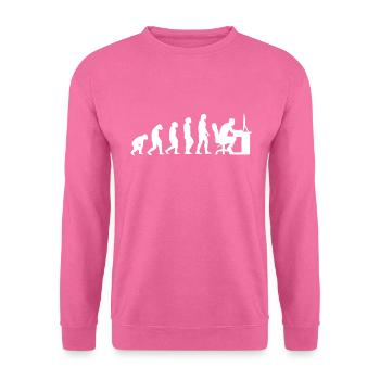 Gaming Evolution - Gamer Funny Gift - Sweat-shirt Unisexe - rose - Devant