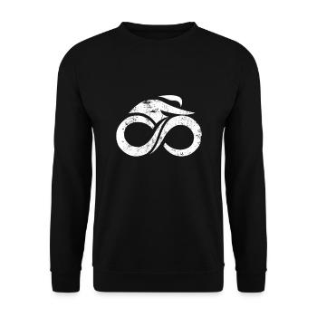 racer - Unisex Sweatshirt - black - Front - Alina (178cm) & Michal (187cm)