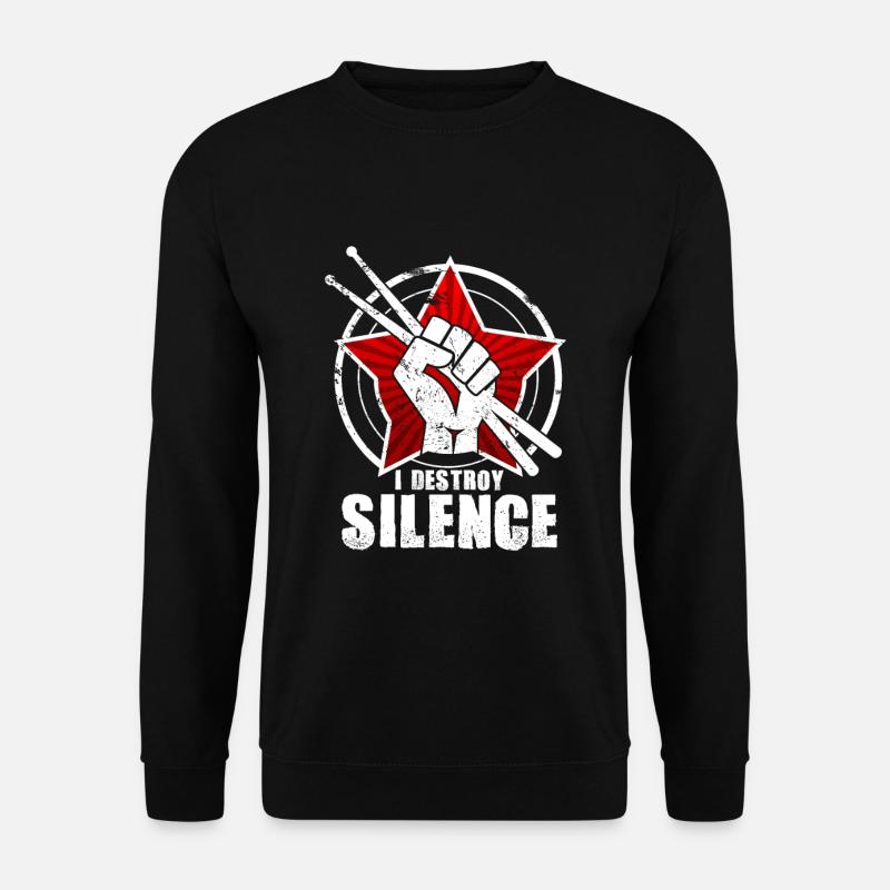 Schlagzeug - Unisex Pullover - Schwarz