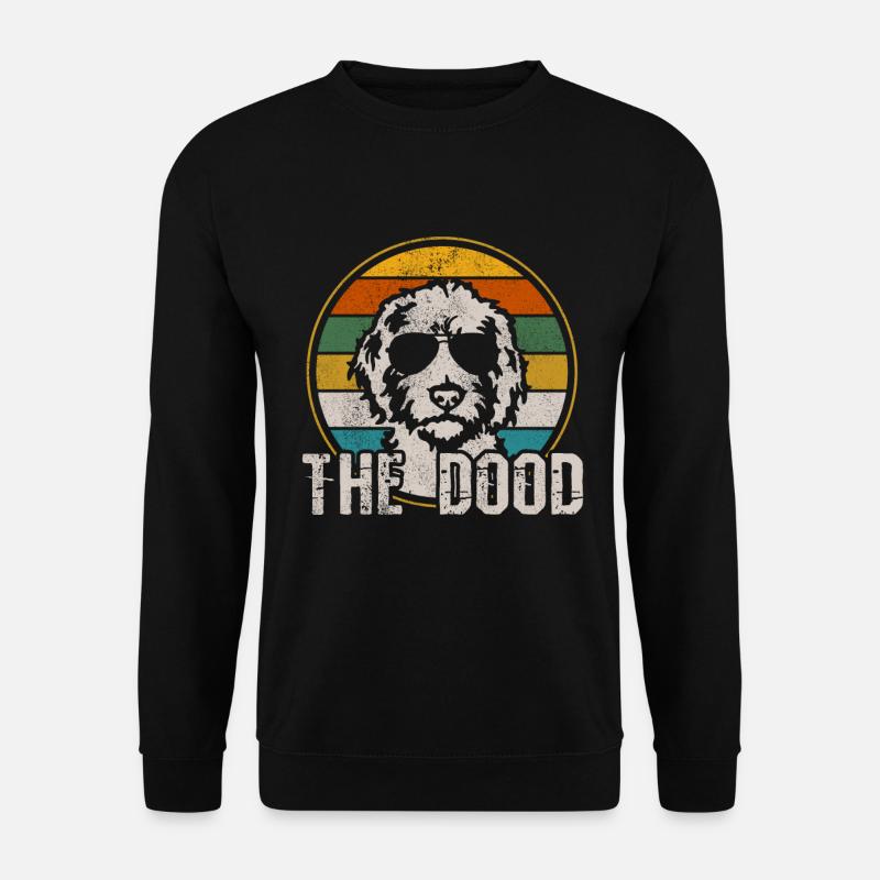 The Dood - Goldendoodle Vintage Hund Geschenk - Unisex Pullover - Schwarz