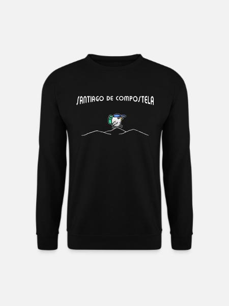 Vogel geht Jakobsweg - Santiago De Compostela - Unisex Pullover - Schwarz
