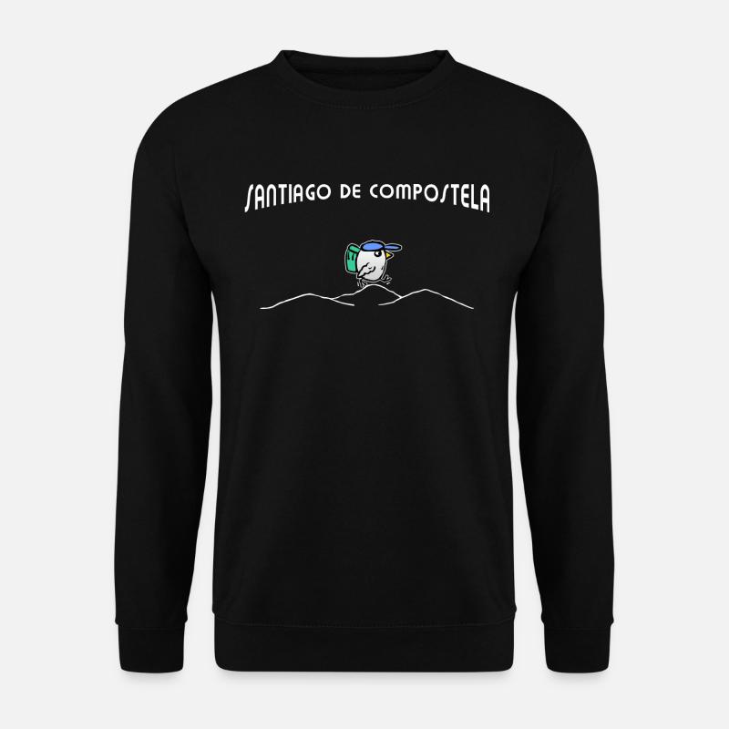 Promenades d'oiseaux Chemin de Compostelle - Saint Jacques de Compostelle - Sweat-shirt Unisexe - noir