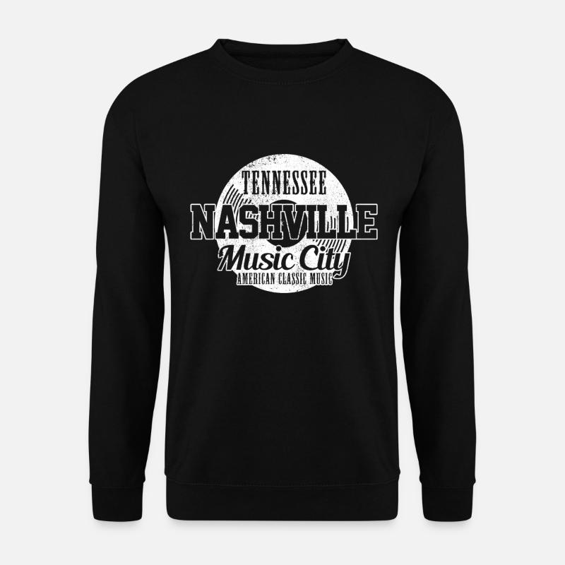 Nashville Music City - Unisex Pullover - Schwarz