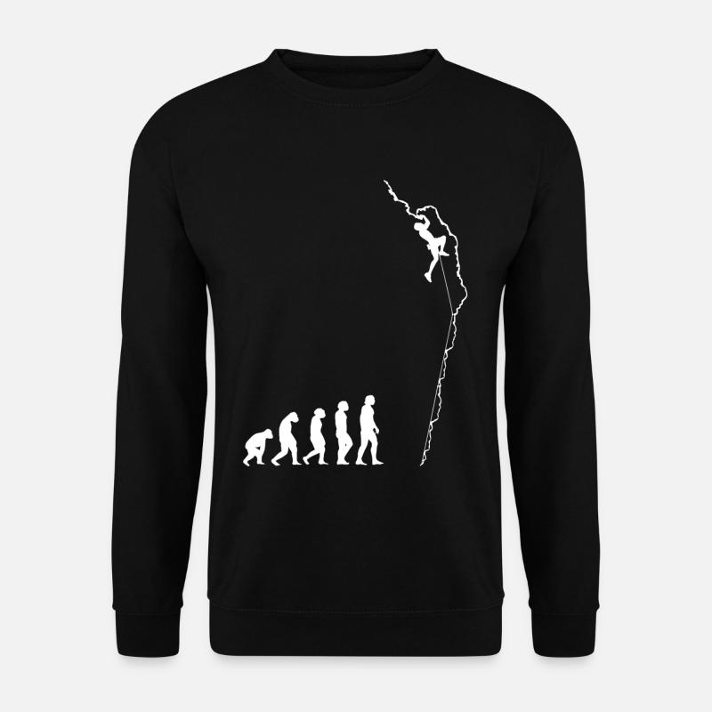Evolution de l'escalade - Sweat-shirt Unisexe - noir