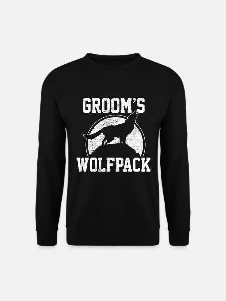 Junggesellenabschied - Wolfsrudel Bräutigam - Unisex Pullover - Schwarz