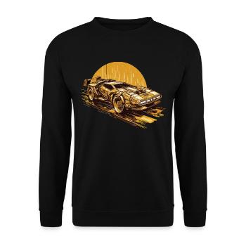 cybercar - Unisex Sweatshirt - black - Front - Alina (178cm) & Michal (187cm)