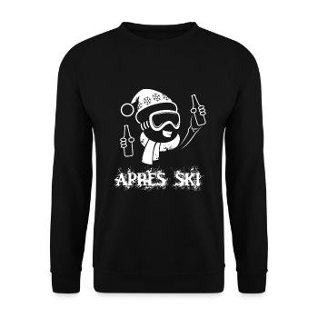 Apres Ski Lehrer - Unisex Pullover - Schwarz - Vorne - Alina (178cm) & Michal (187cm)