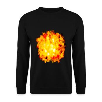 Small explosion - Unisex Sweatshirt - black - Front - Alina (178cm) & Michal (187cm)