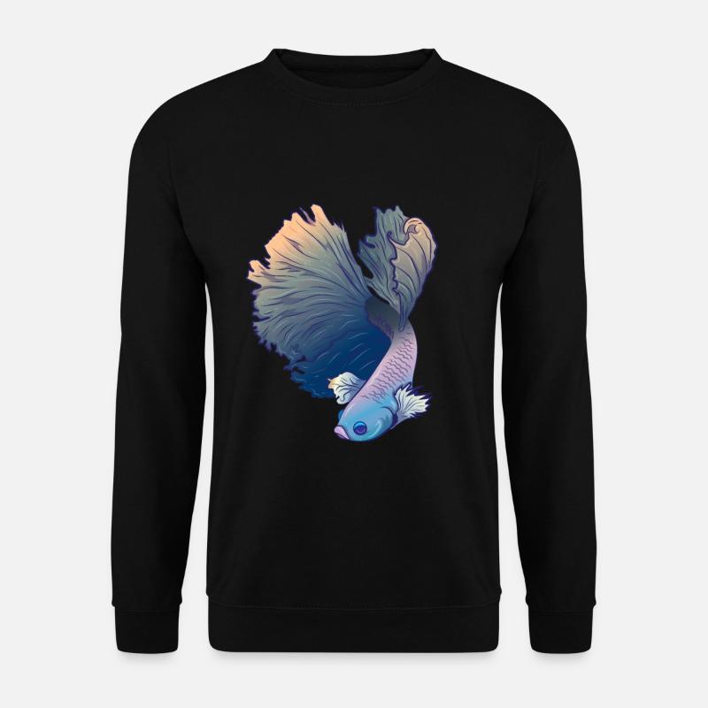 Betta Splendens Kampffisch Labyrinthfisch Geschenk - Unisex Pullover - Schwarz